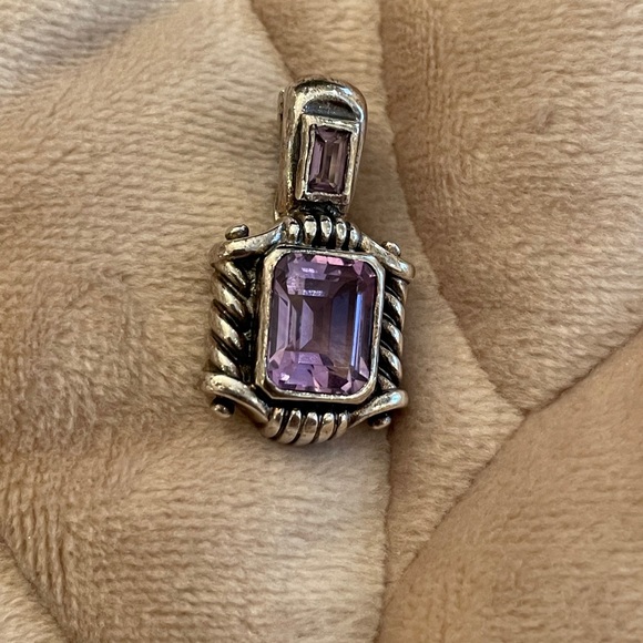 Beautiful Amethyst Sterling Silver Pendant - Picture 4 of 8